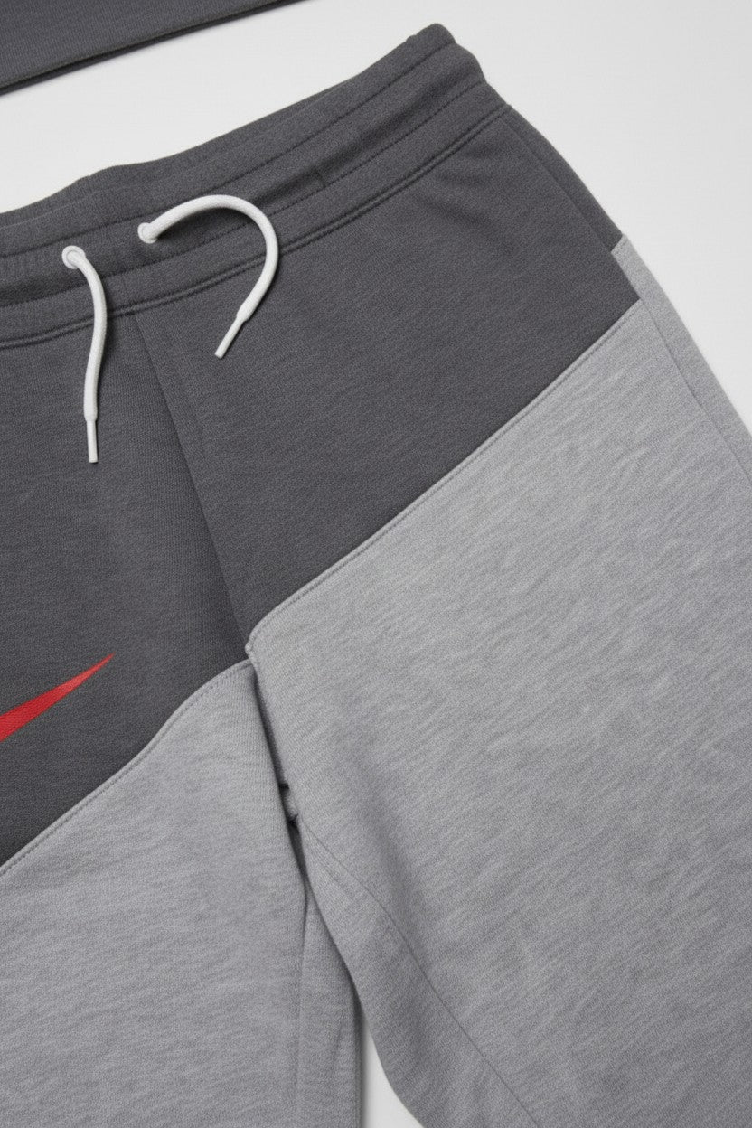 Nike Herren Freizeitanzug Grau Rot Mehrfarbig Größe M