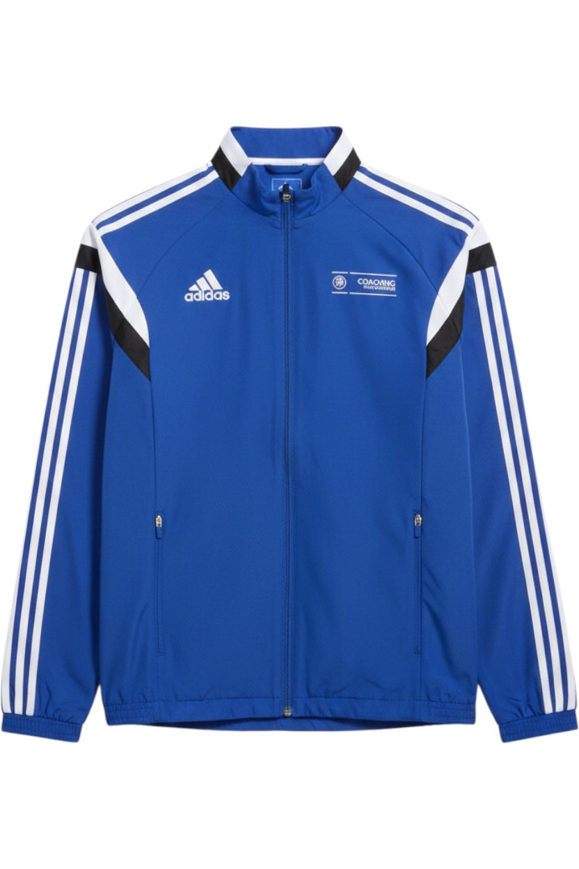 Adidas Herren Trainingsjacke Blau Weiß Schwarz Gestreift Größe L