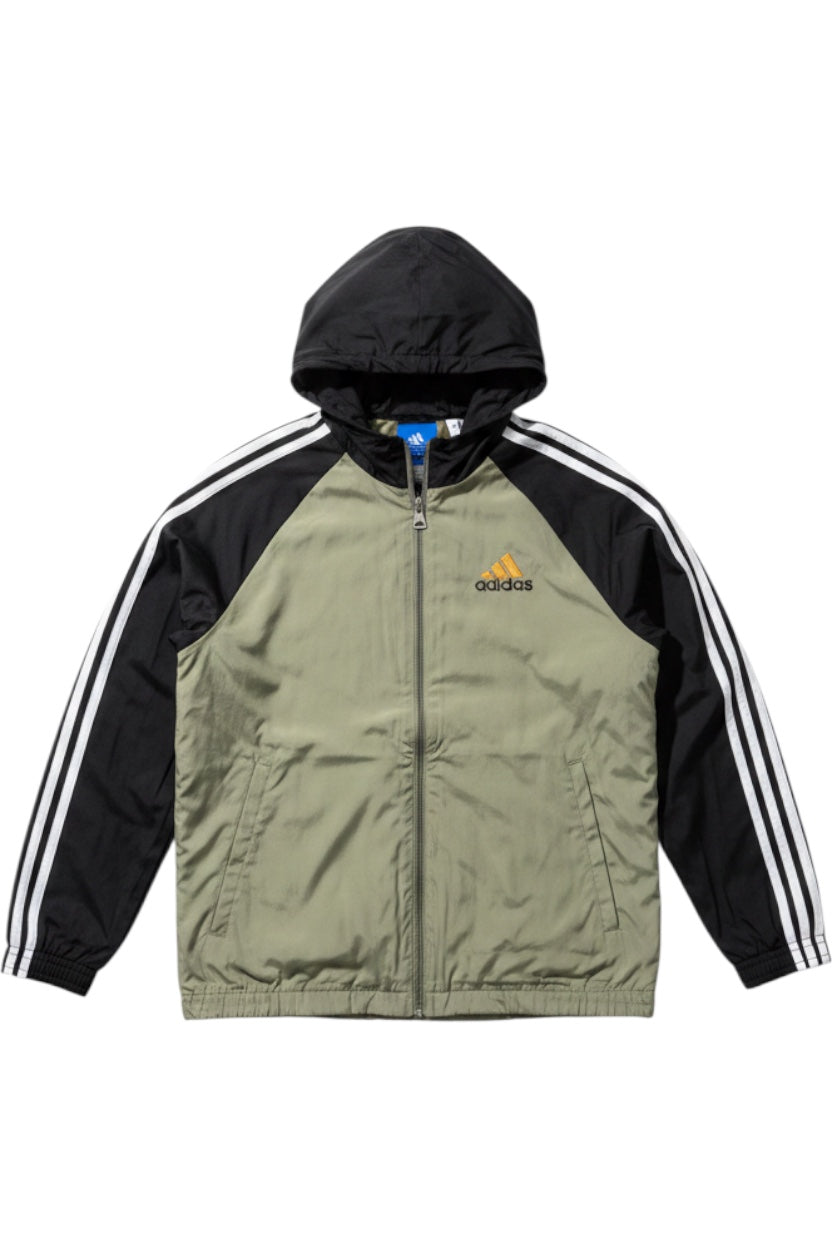Adidas Herren Trainingsjacke Schwarz Grün Weiß Größe L