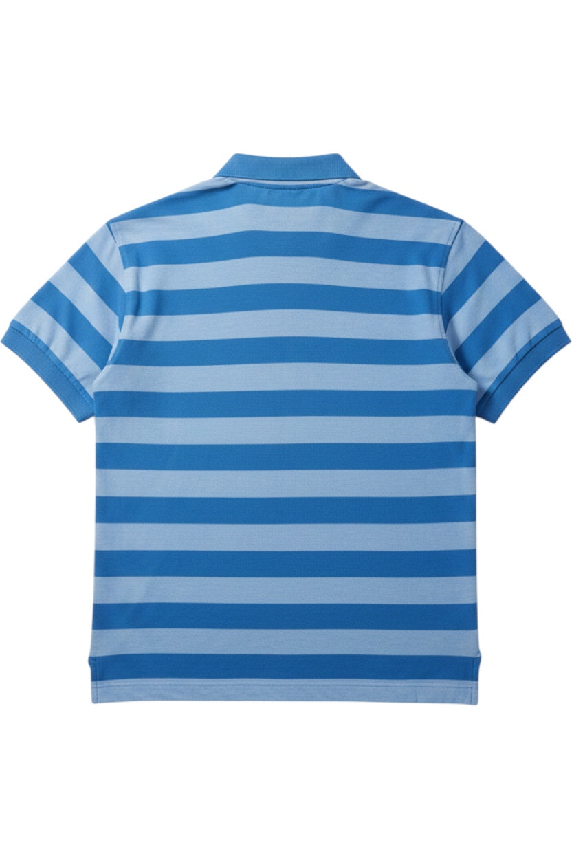 Hugo Boss Herren Poloshirt Blau Gestreift Größe M/L