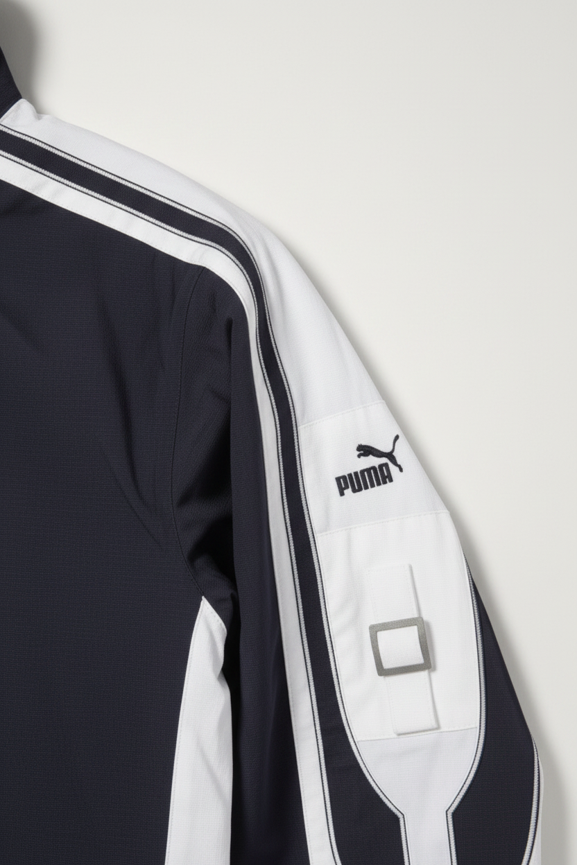 Puma Herren Trainingsjacke Blau Weiß Größe M