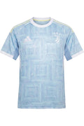Adidas Herren Fußball Trikot Blau Weiß Grau Print Größe M