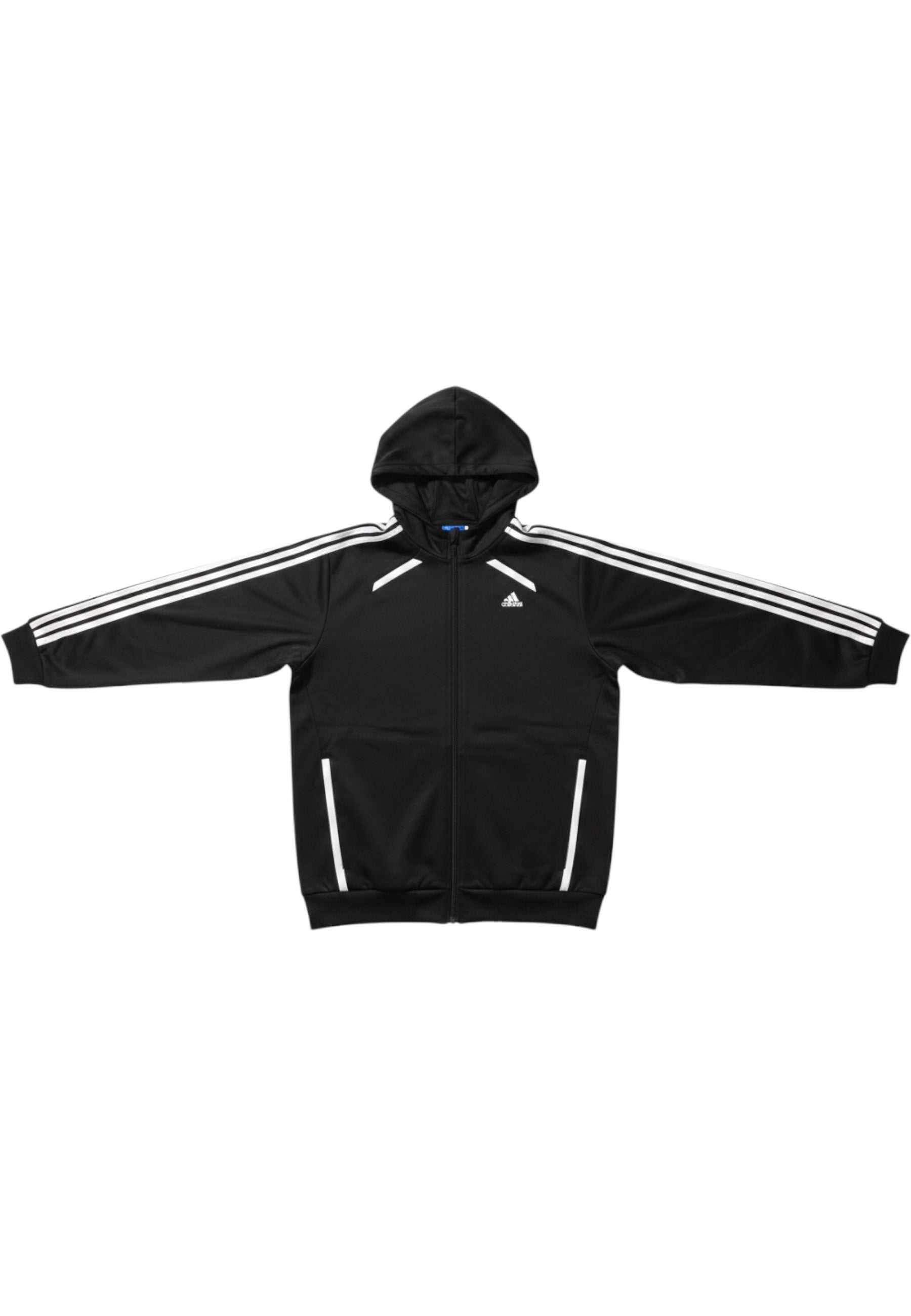 Adidas Herren Kapuzenpullover Schwarz Weiß Größe L