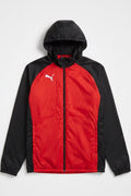Puma Herren Trainingsjacke Rot Schwarz Größe S