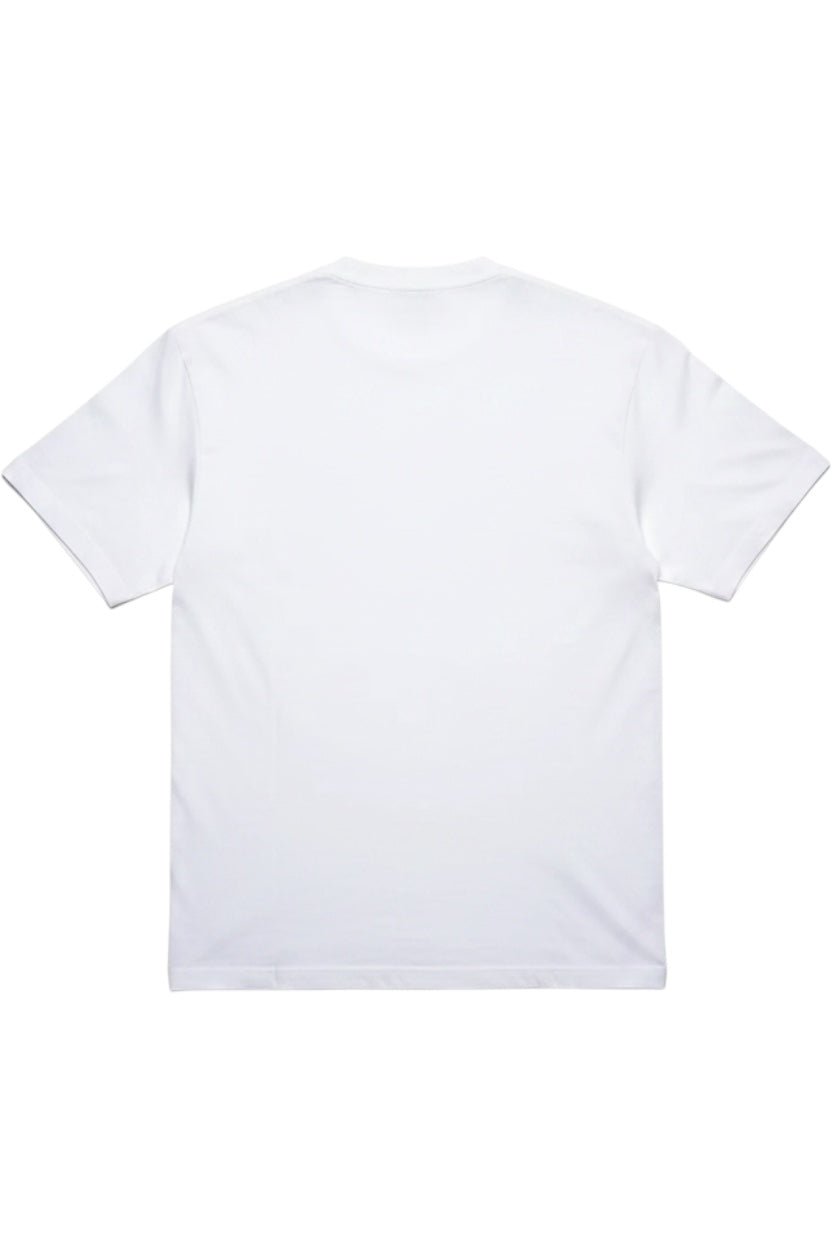 Adidas Herren T-Shirt Weiß-Schwarz Print Größe S
