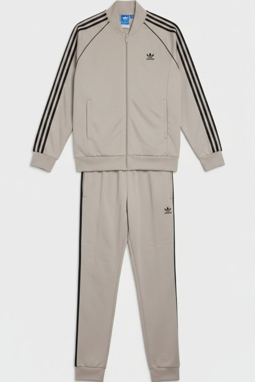 Adidas Herren Freizeitanzug Beige Größe L