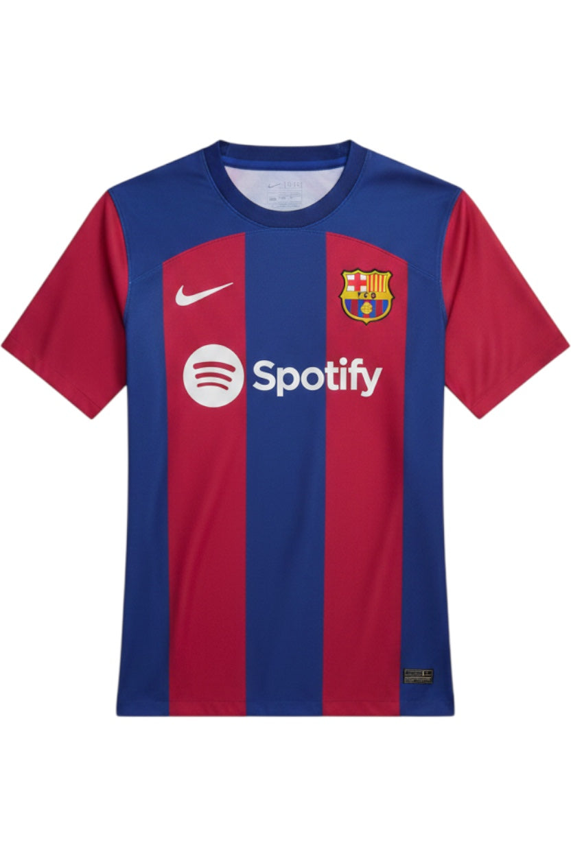 Nike Herren Fußball Trikot Blau Rot Streifen Größe S