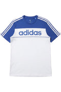 Adidas Herren T-Shirt Blau-Weiß Print Größe L